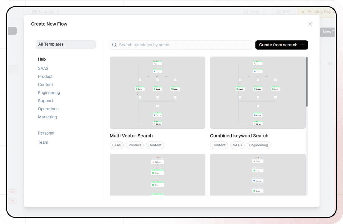 Flow selection